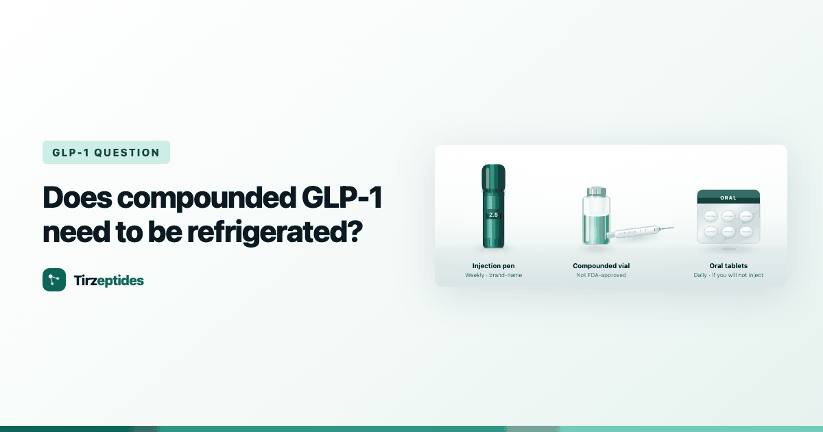 Does compounded GLP-1 need to be refrigerated?