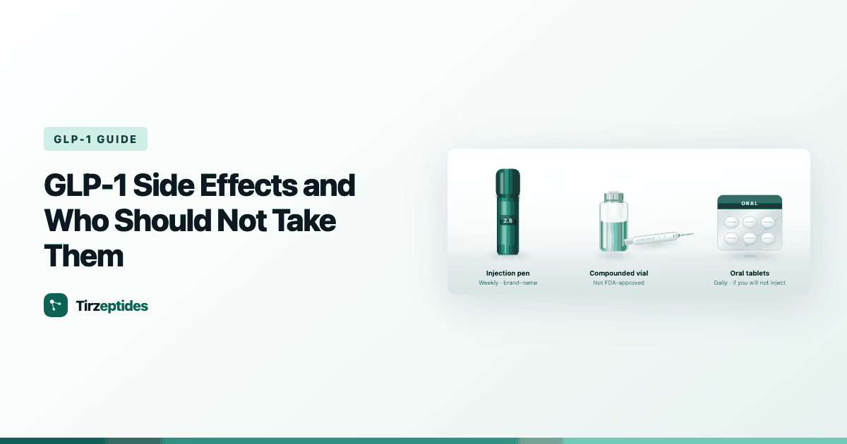 GLP-1 Side Effects and Who Should Not Take Them