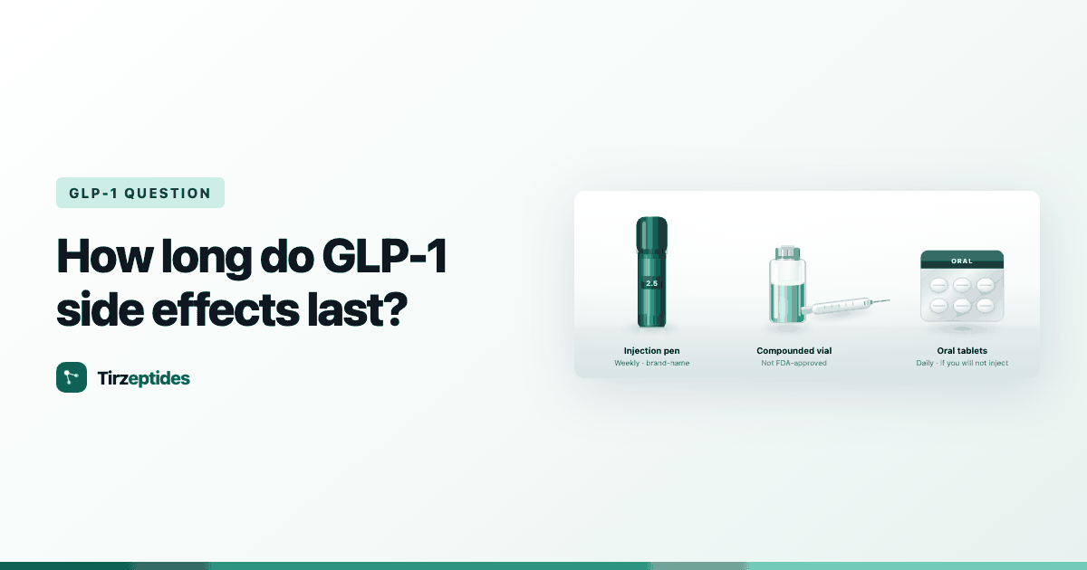 How long do GLP-1 side effects last?