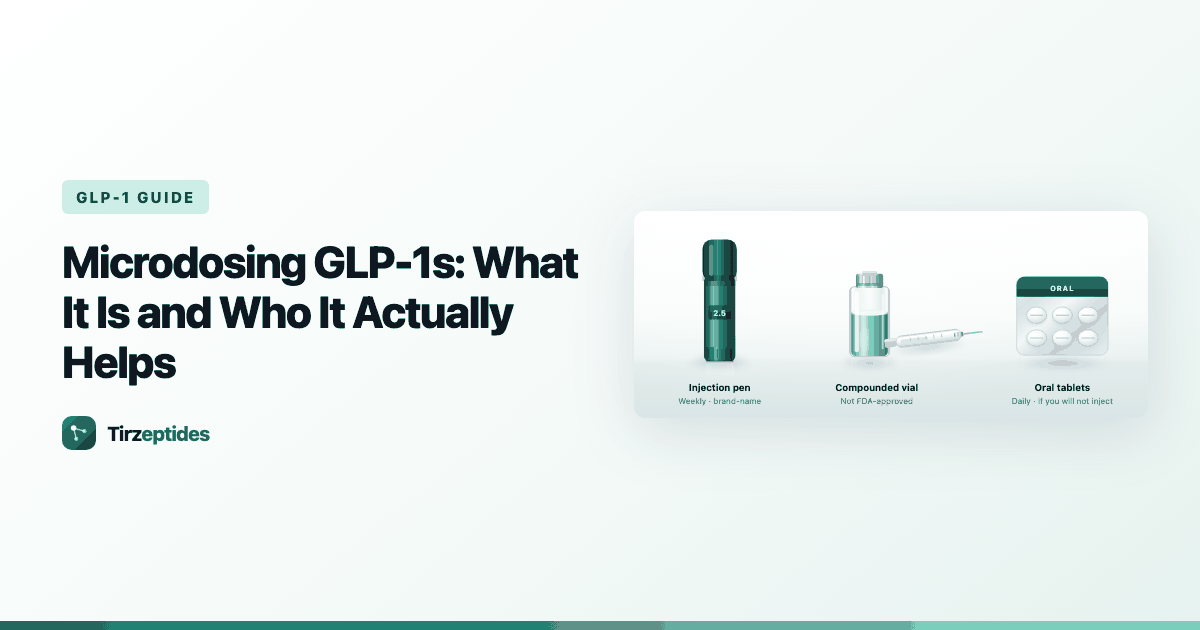Microdosing GLP-1s: What It Is and Who It Actually Helps